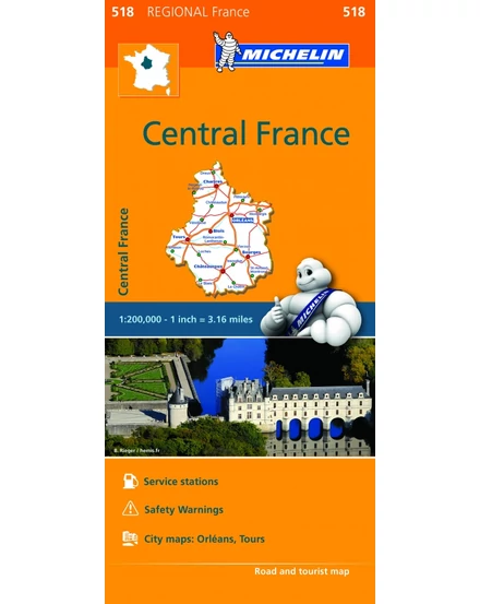 Cartographia-Franţa Centrală harta harta regiunii (518)-9782067211827