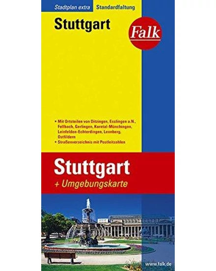 Cartographia-Stuttgart harta orașului-9783827925923