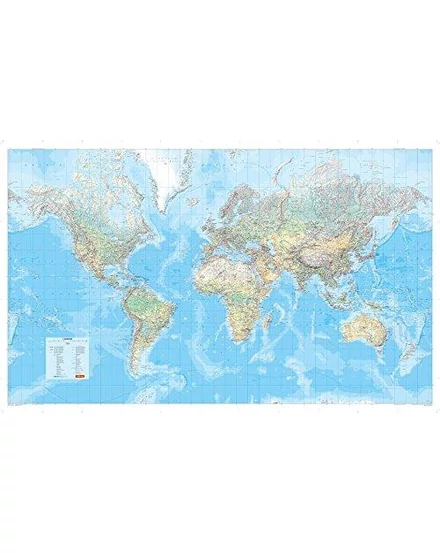 Cartographia-Harta lumii 139,5 x 85 cm (engleză) - 9783829721615