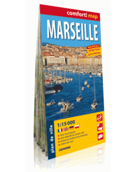 Cartographia-Marseille harta Comfort (laminat)-9788375469226