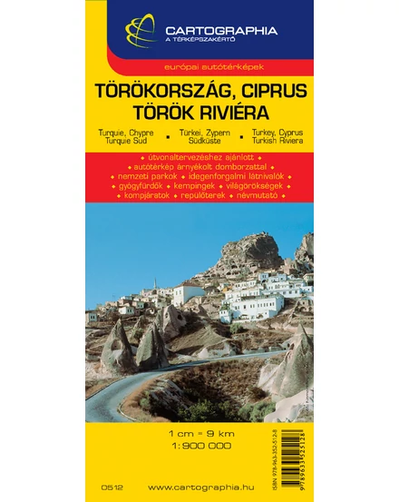 Cartographia-Turcia, Cipru, Riviera turcească harta-9789633525128
