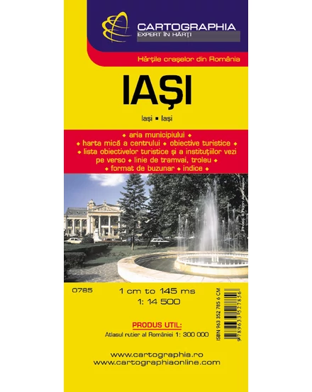Cartographia-Iași harta orașului-9789633527856