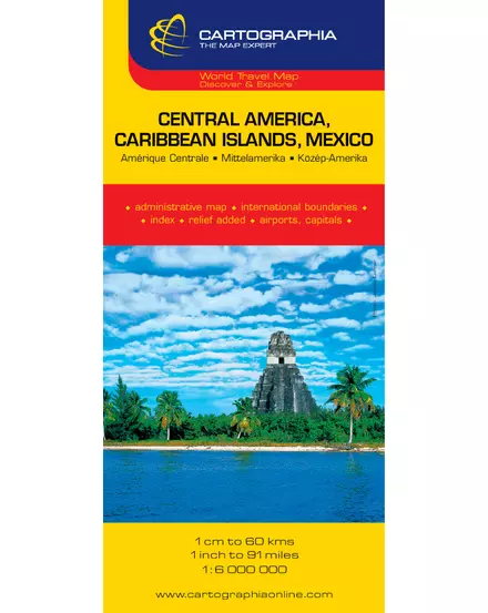 Cartographia-America Centrală (Mexic si Insule Caraibe) harta-9789633525111
