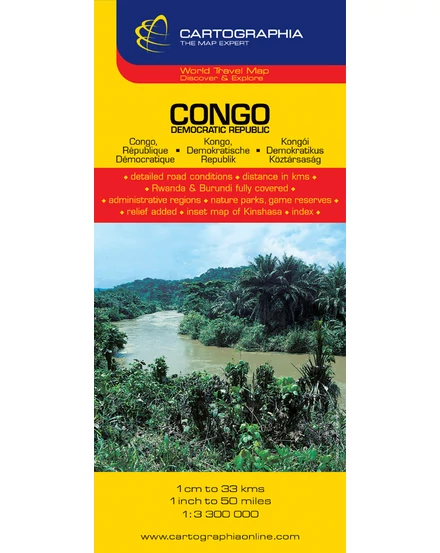 Cartographia-Republica Democratică Congo harta-9789633529751