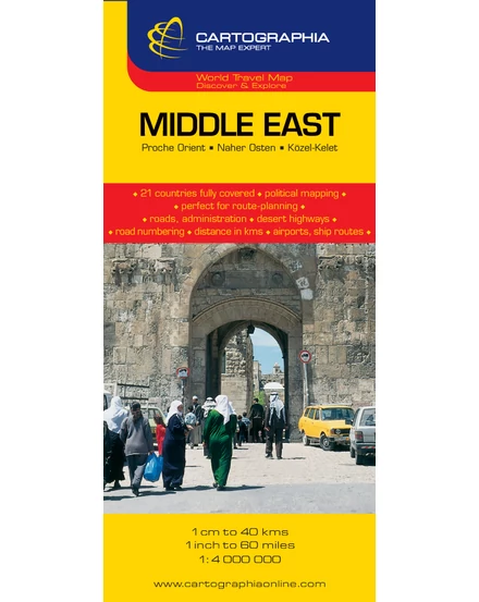 Cartographia-Orientul Apropiat harta-9789633529768
