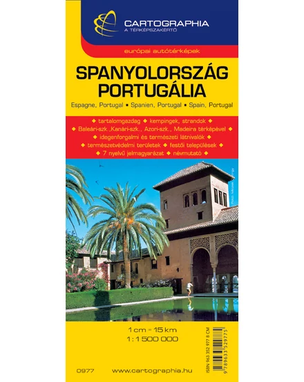 Cartographia-Spania, Portugalia harta-9789633529775