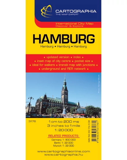 Cartographia-Hamburg harta orașului-9789633531761