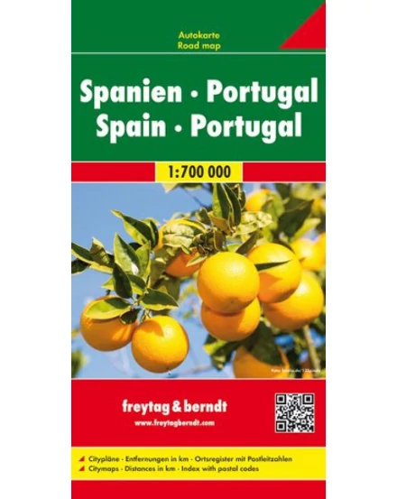 Cartographia-Spania, Portugalia harta auto (Freytag)-9783707901597
