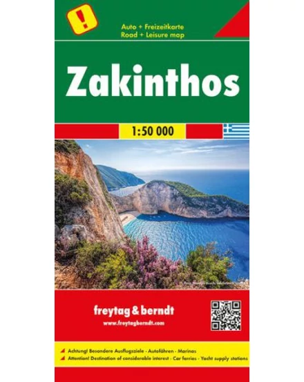 Cartographia-Zakynthos harta 1:50 000 (Freytag)-9783707917130