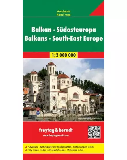 Cartographia-Balcani - Europa de Sud-Est harta (Freytag)-9783707907520