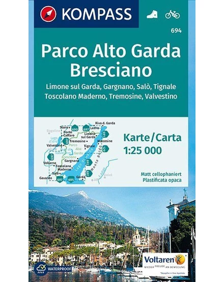 Cartographia-K 694 Parco Alto Garda Bresciano harta turistică-9783850264716