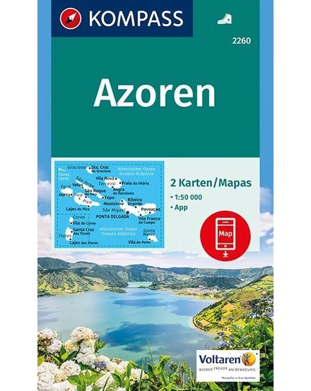 Cartographia-K 2260 Insulele Azori harta turistică-9783990442678