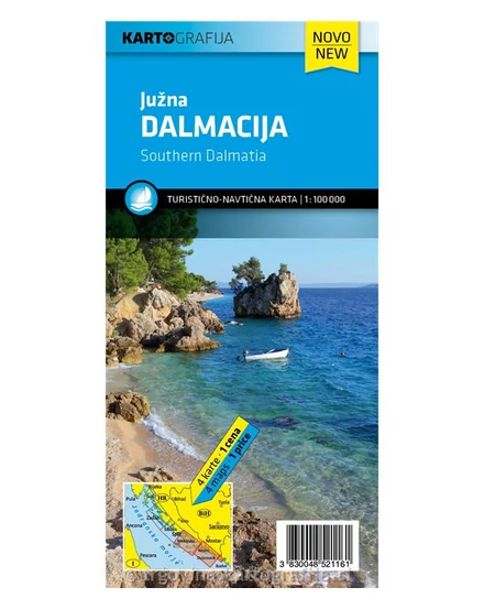 Cartographia - Dalmația harta turistică și maritim - 3830048521161