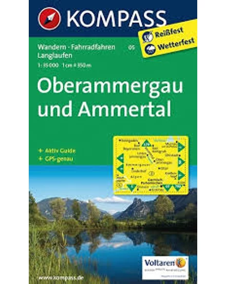 Cartographia-K 05 Oberammergau harta turistică-9783850264617