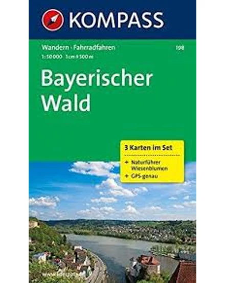 Cartographia-K 198 Pădurea Bavareză (Bayerischer Wald) harta turistică-9783850260244