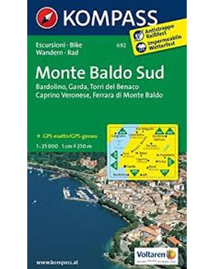 Cartographia-K 692 Monte Baldo Sud harta turistică-9783850264709