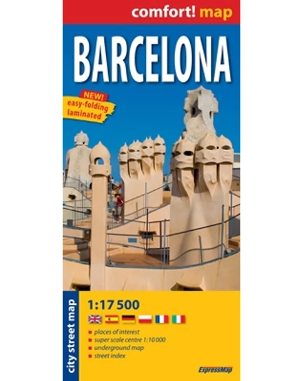 Cartographia-Barcelona harta laminată-9788375462180