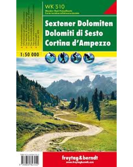 Cartographia-WKS10 Sextener Dolomiten harta turistică (Freytag)-9783850847452