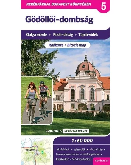 Cartographia-Dealurile Gödöllő harta de ciclism-9789639586420
