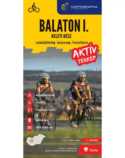 Cartographia-Balaton I. harta - partea de Est-9789633520161