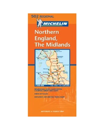 Cartographia-Marea Britanie (centru,nord) harta - Michelin 402/502-9782061007969