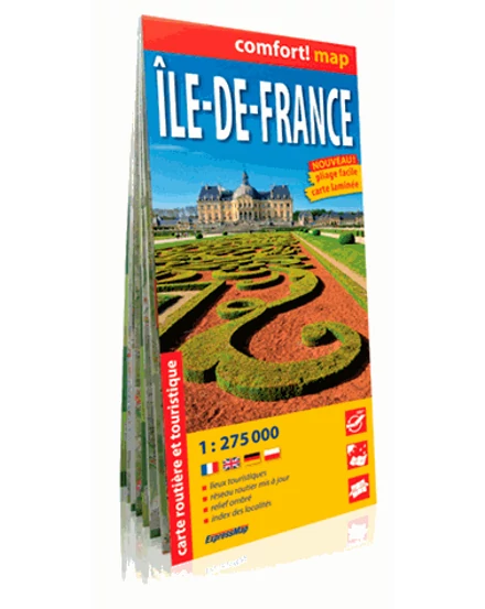 Cartographia-Ile-de-France harta Comfort (laminat)-9788375467154