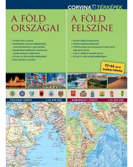 Cartographia-Țările /suprafaţa pământului harta-9789631364712