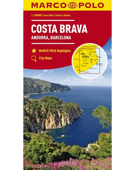 Cartographia-Costa Brava, Andorra harta-9783829739948