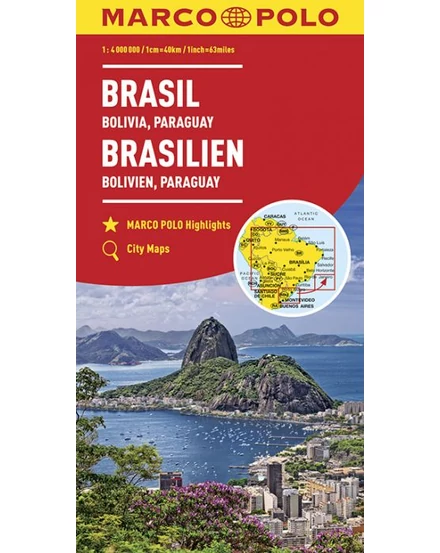 Cartographia-Brazilia, Bolivia, Paraguay, Uruguay harta-9783829739313