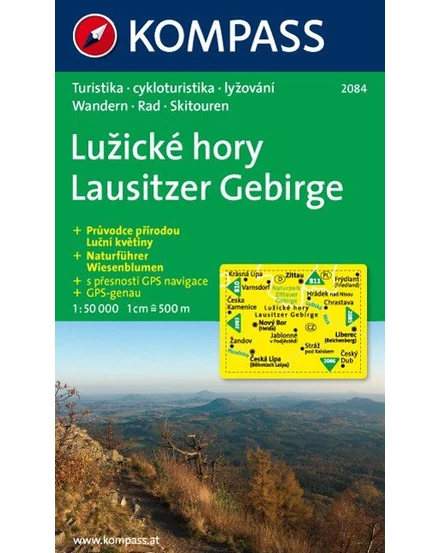 Cartographia-K 2084 Lausitzer Gebirge harta turistică-9783850262125