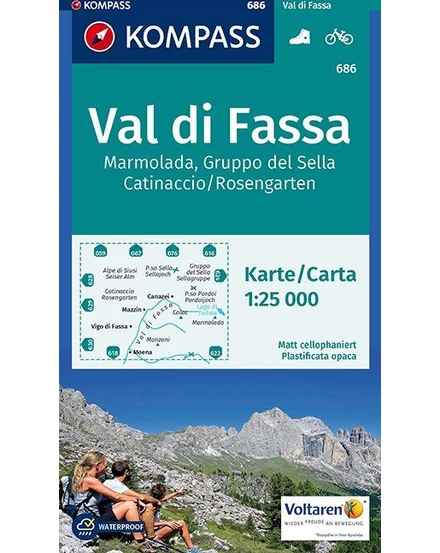 Cartographia-K 686 Val di Fassa - Marmolada harta turistică-9783990442692