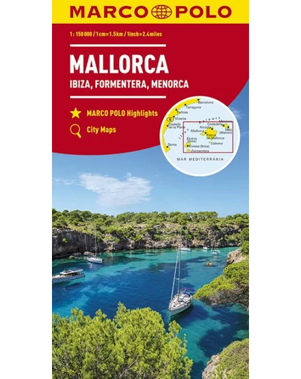 Cartographia-Mallorca, Ibiza, Formentera, Menorca harta-9783829739955