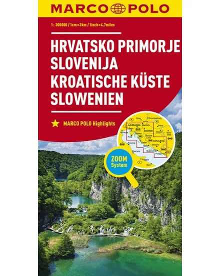 Cartographia-Coasta croată, Slovenia harta-9783829737944