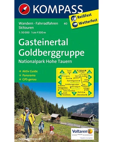 Cartographia-K 40 Gasteinertal / Goldberggru harta turistică-9783850267335