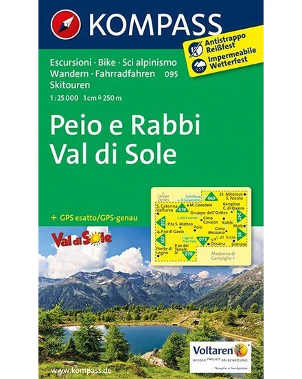 Cartographia-K 095 Peio e Rabbi - Val di Sole harta turistică-9783990442517