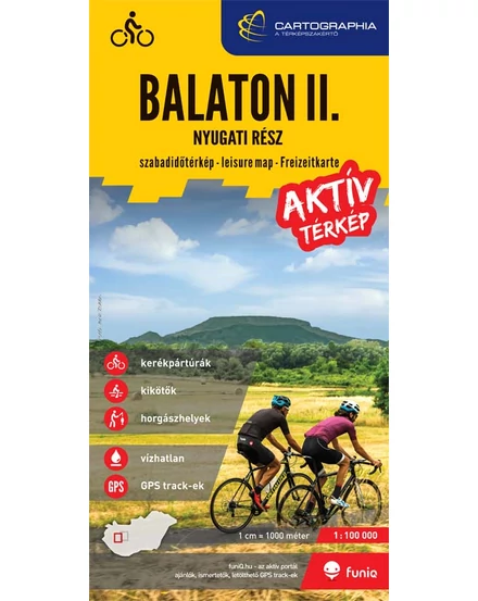 Cartographia-Balaton II. harta - partea de Vest-9789633520178