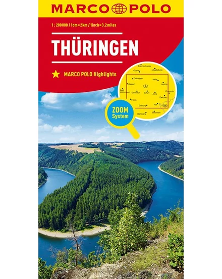 Cartographia-Germania harta regiunii - 7. Türingia-9783829740685