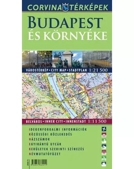 Cartographia-Budapesta și împrejurimi harta-9789631362411