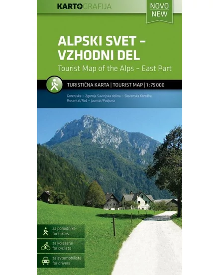 Cartographia-Alpii Sloveni - Est harta turistică-3830048521048