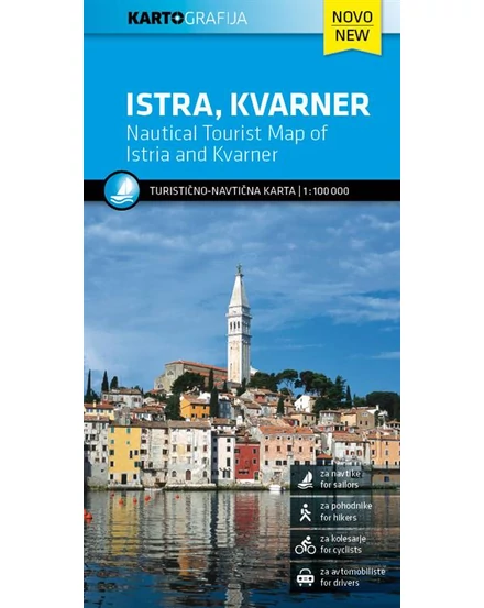 Cartographia-Istria - Golful Kvarner harta turistică și maritim-3830048521154