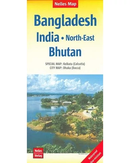 Cartographia - Bangladesh, India de Nord-Est, Bhutan harta - Nelles - 9783865742742