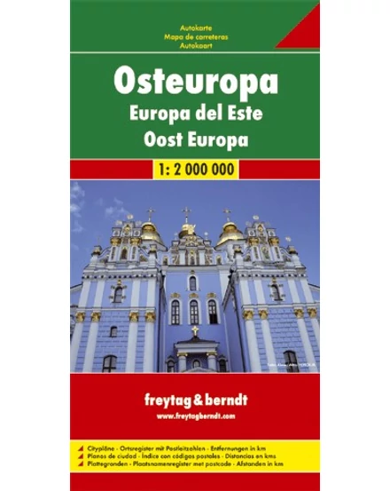 Cartographia-Europa de Est harta (Freytag)-9783707907537