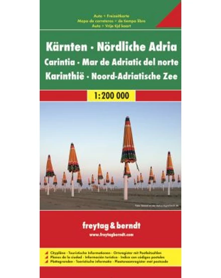Cartographia-Carintia si Adriatica-Nord harta (Freytag)-9783707905779
