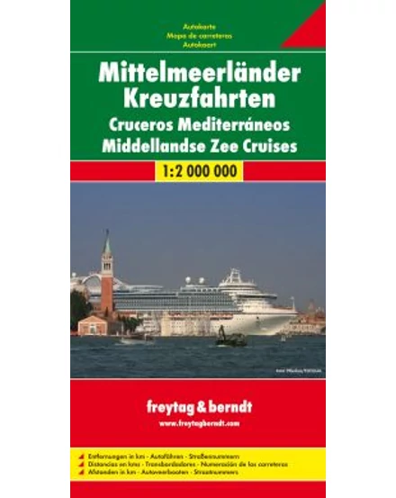 Cartographia-Rute maritime mediterane harta (Freytag)-9783707912906