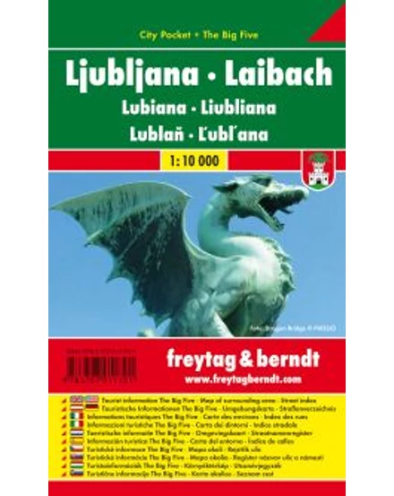 Cartographia-Ljubljana City Pocket harta orașului (Freytag)-9783707911701