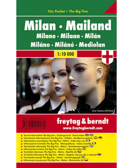 Cartographia-Milano City Pocket harta orașului (Freytag)-9783707909272