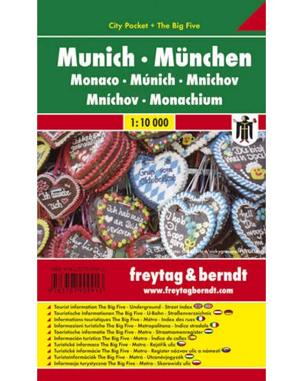 Cartographia-Munchen City Pocket harta orașului (Freytag)-9783707909913