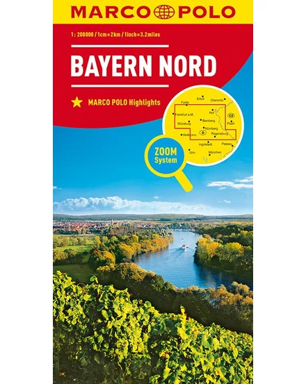 Cartographia-Germania harta regiunii - Bavaria Nord-9783829740739