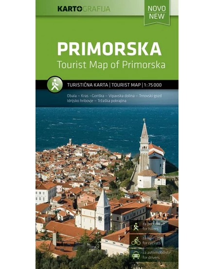 Cartographia - Coasta Sloveniei (Primorska) harta turistică - 3830048521123
