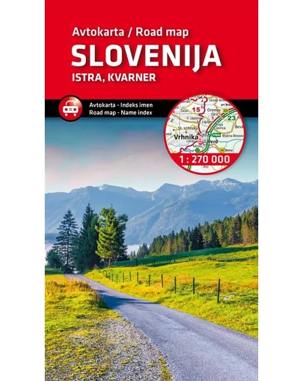 Cartographia - Slovenia - Istria - Golful Kvarner harta auto - 3830048523127
